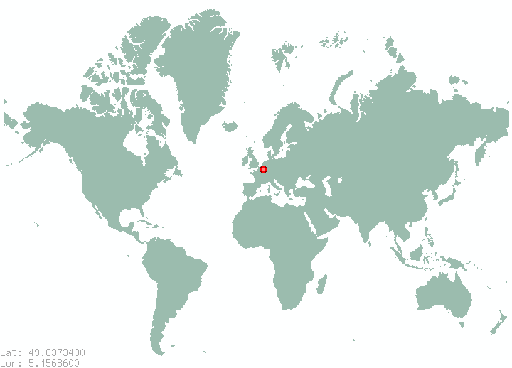 Hamipre in world map